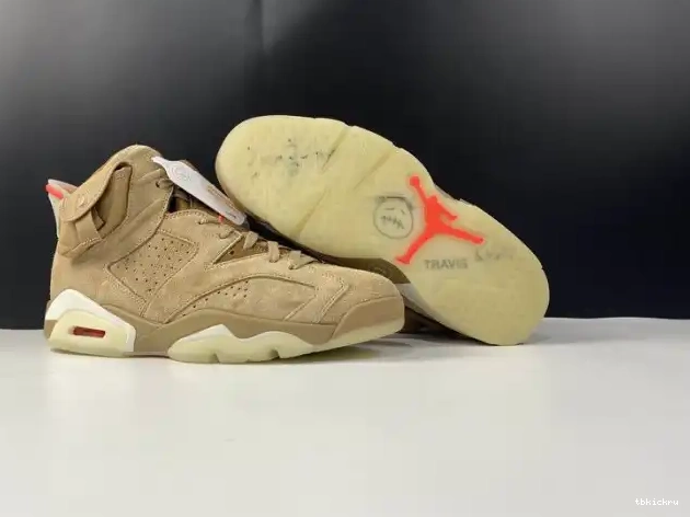 Rep TBK Retro Air 6 DH0690-200 Khaki British Travis Scott Jordan 0518